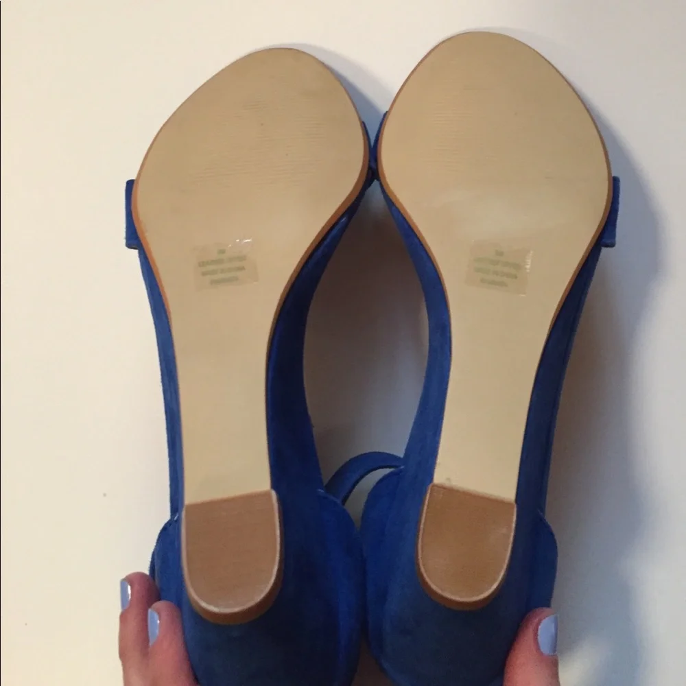 Boston Proper leather wedges